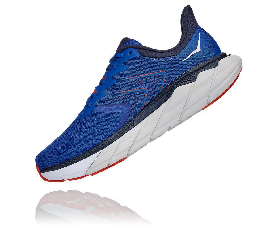 Hoka One One Tenisky Panske Modre - Arahi 5 - 36910-PTNV